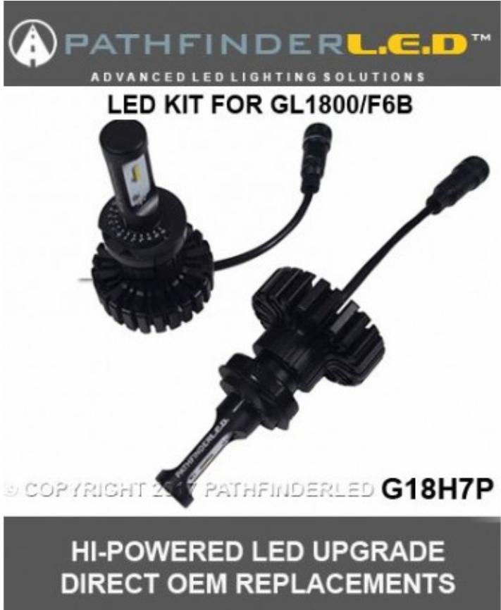 G18H7P GL1800/F6B LED High or Low Beam Headlight Kit (pr)