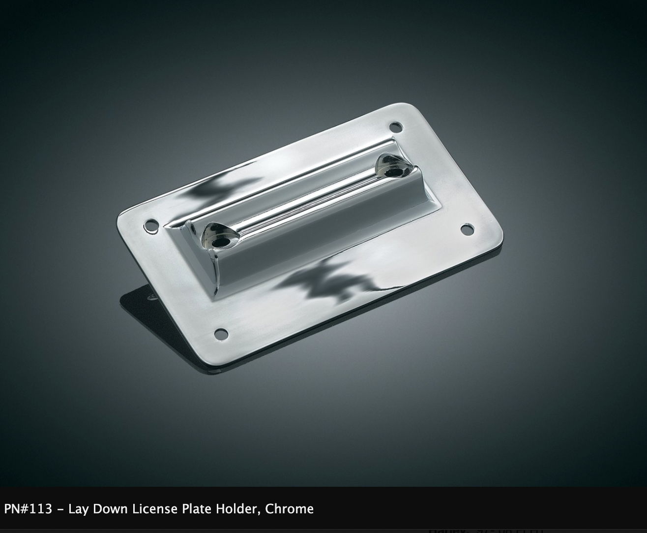 Lay Down License Plate Holder for Road Kings & Road Glide