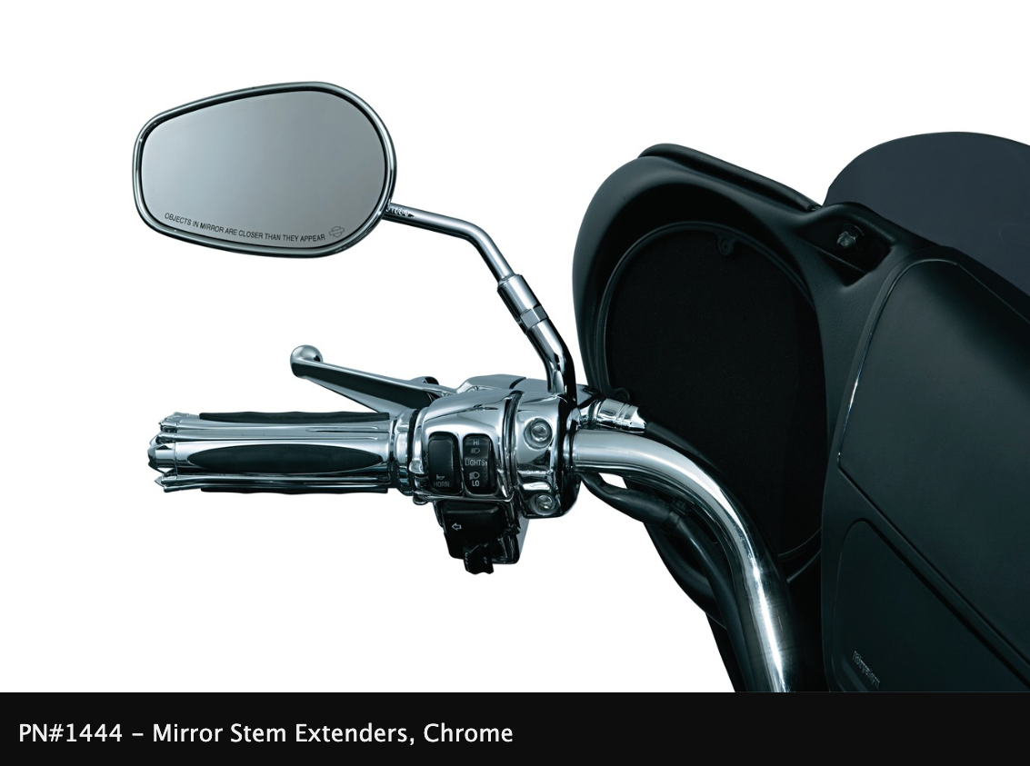 Mirror Stem Extenders for H-D Mirrors