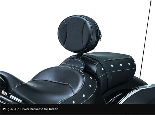 Plug-N-Go Driver Backrest for Indian