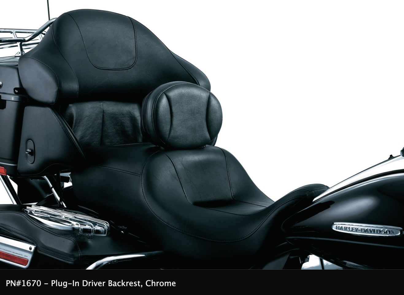 Plug-In Driver Backrest for Touring