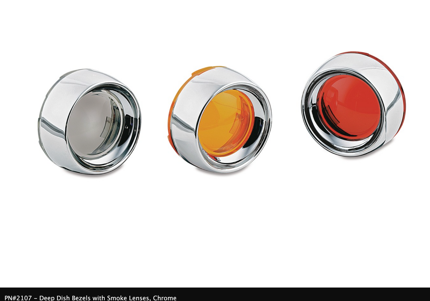 Deep Dish Bezels with Lenses for Bullet Turn Signals