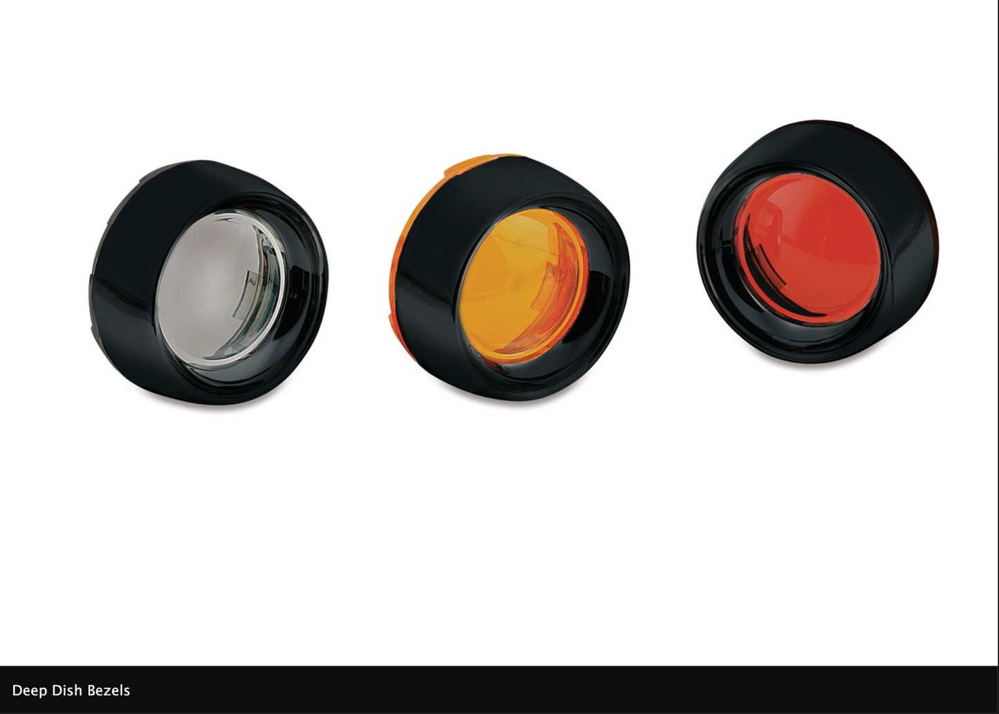 Deep Dish Bezels with Lenses for Bullet Turn Signals