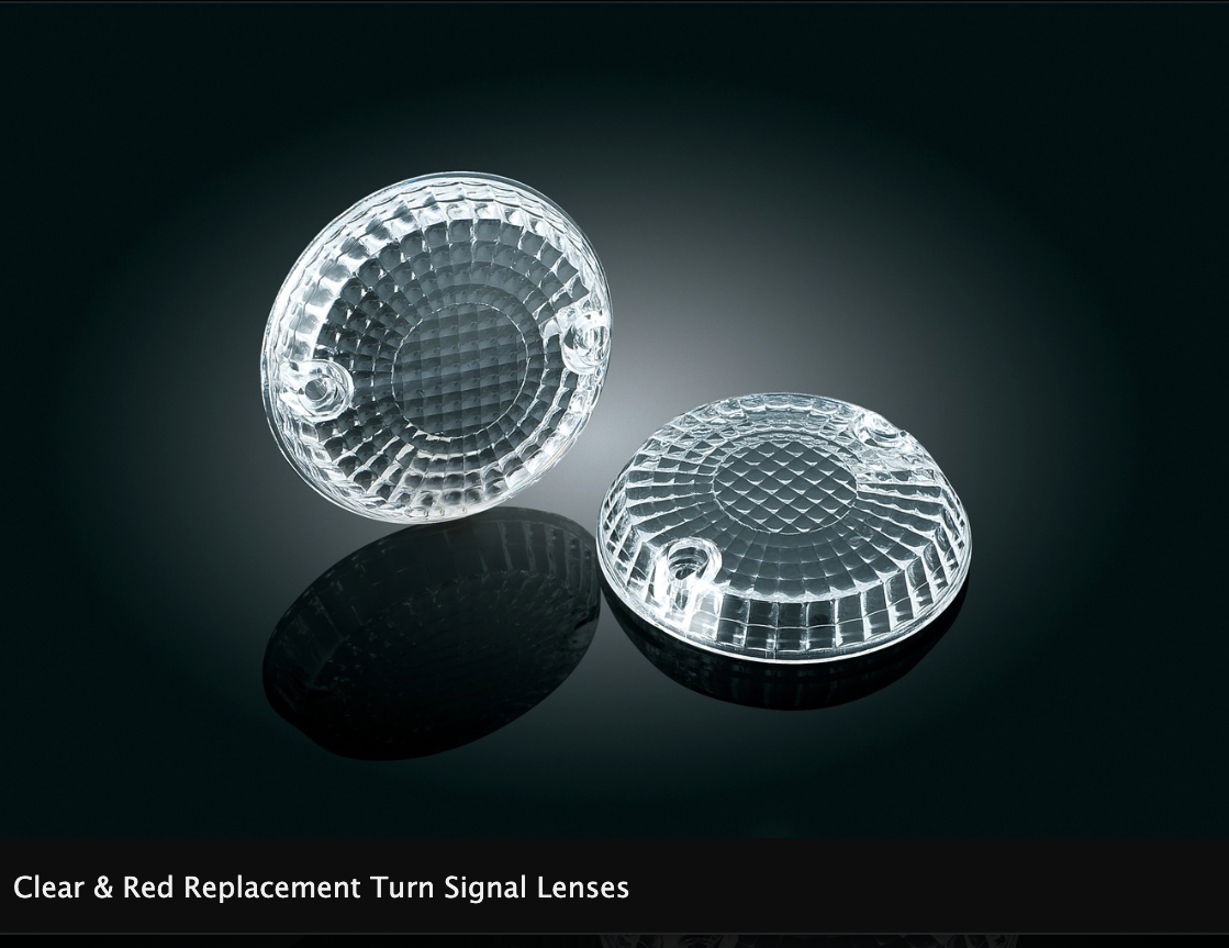 Clear & Red Replacement Turn Signal Lenses