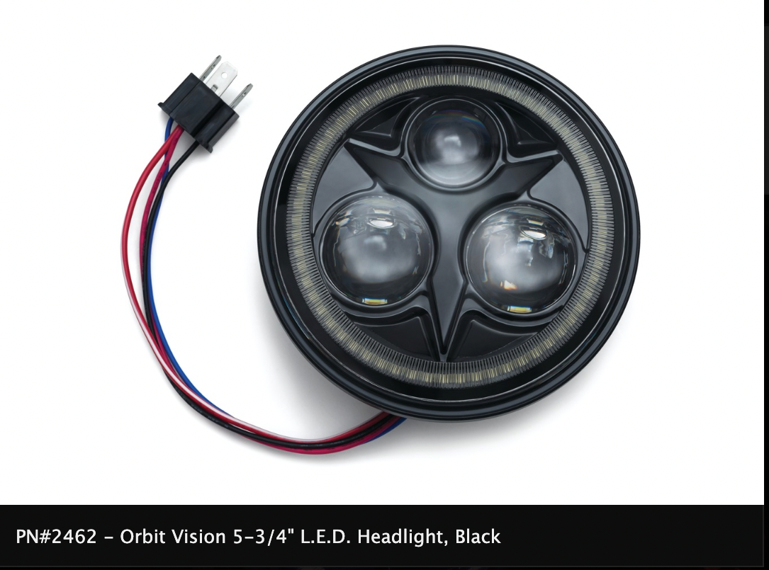 Orbit Vision 5-3/4" L.E.D. Headlight with White Halo