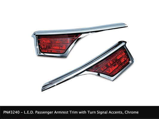 L.E.D. Passenger Armrest Trim with Turn Signal Accents