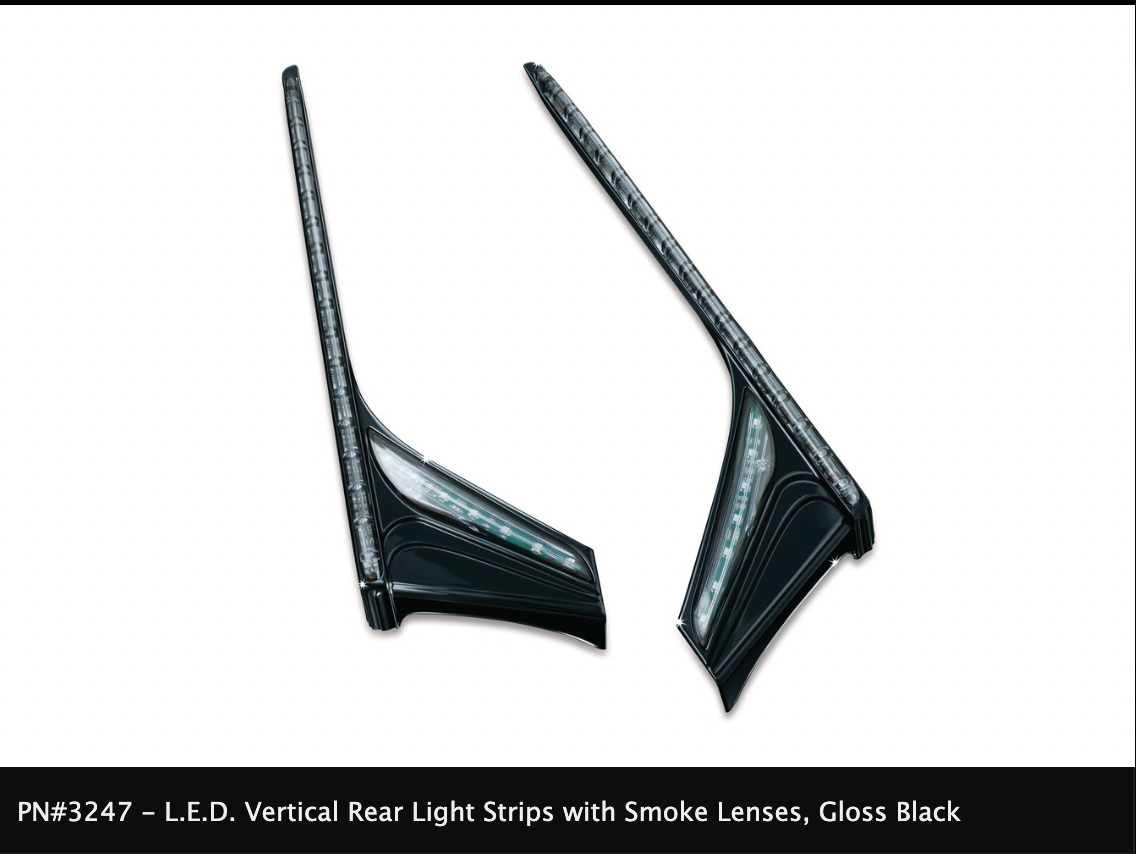 L.E.D. Vertical Rear Light Strips