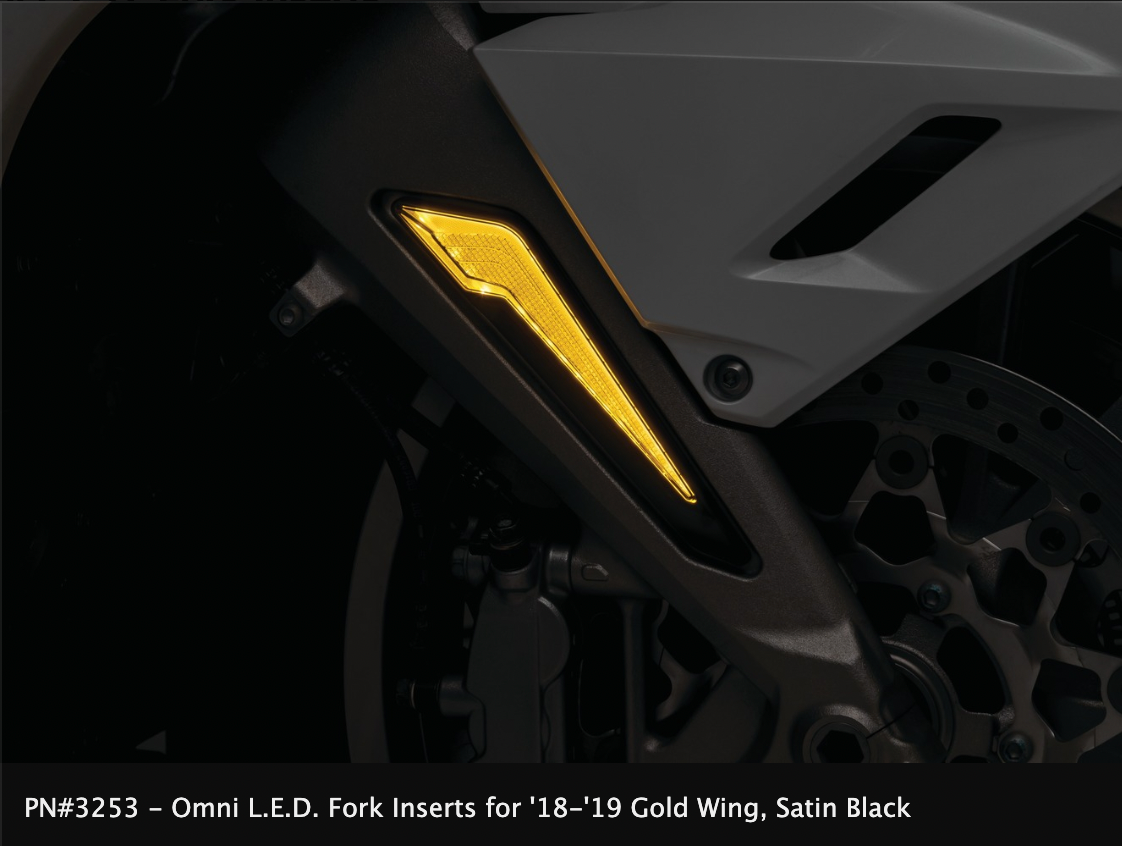 Omni L.E.D. Fork Inserts for '18-'20 Gold Wing