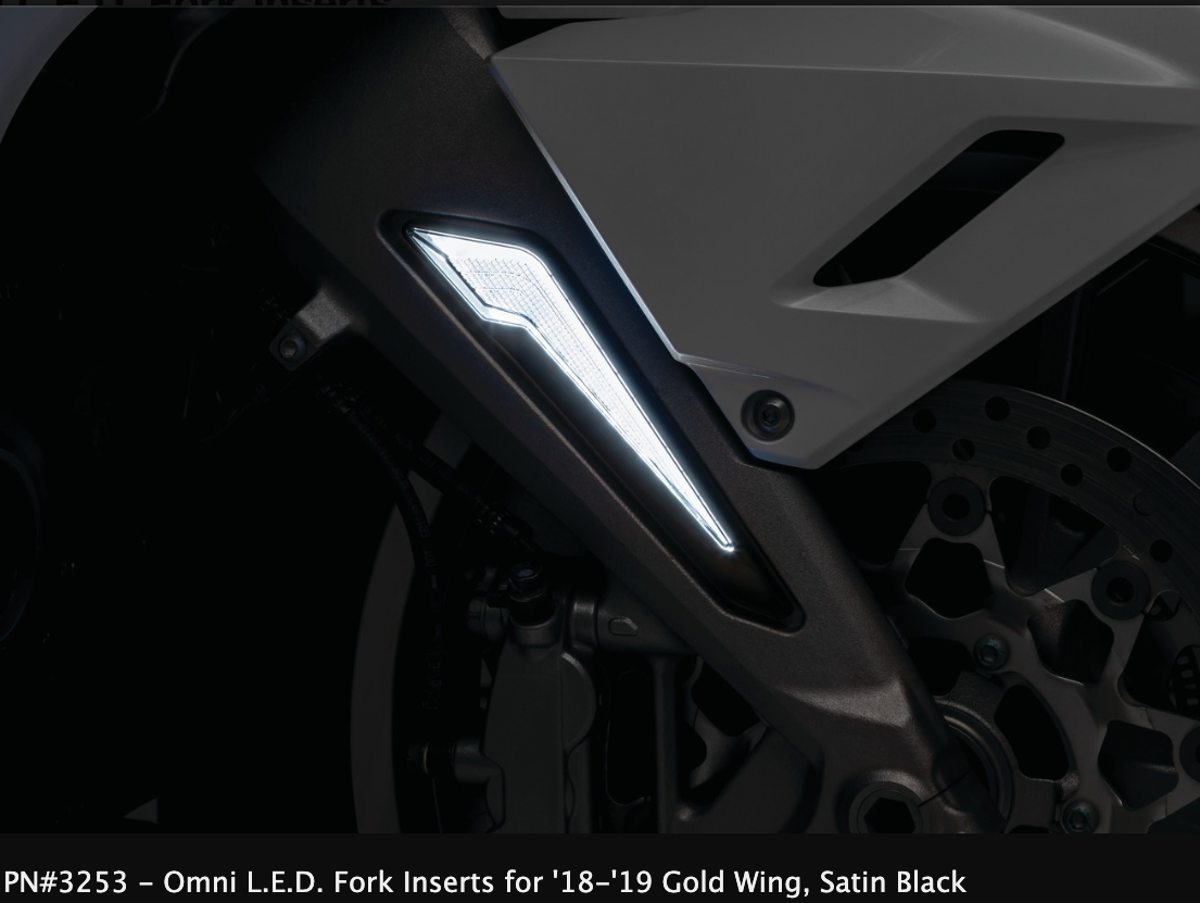 Omni L.E.D. Fork Inserts for '18-'20 Gold Wing