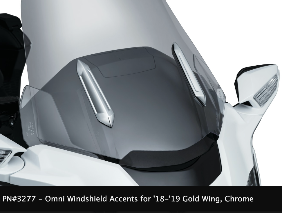 Omni Windshield Accents for '18-'21 Gold Wing