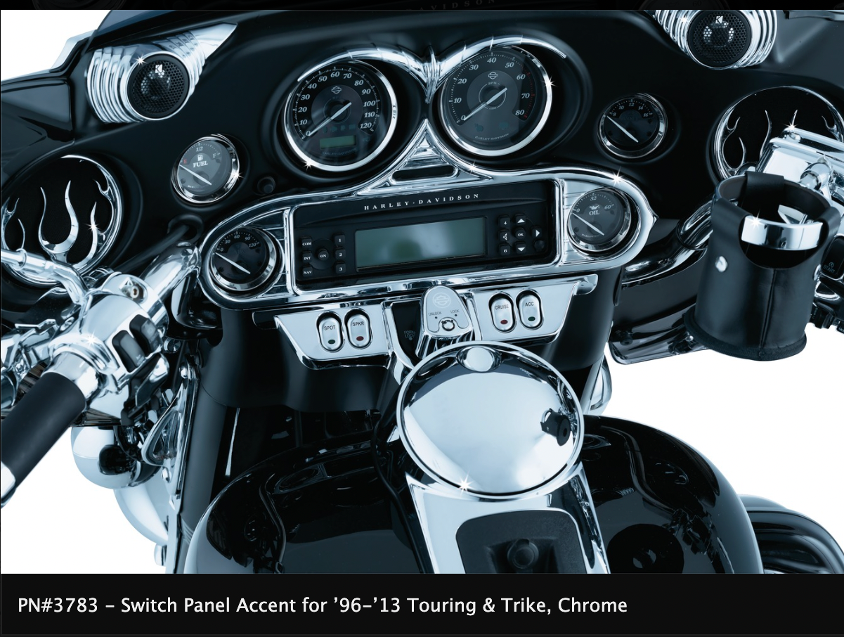 Switch Panel Accent For ’96-’13 Touring & Trike