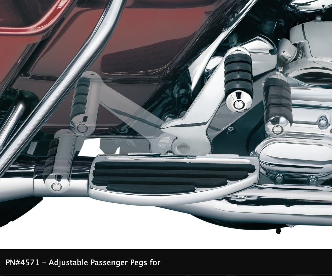 Adjustable Passenger Pegs