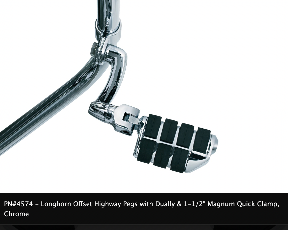 Longhorn Offset Highway Pegs