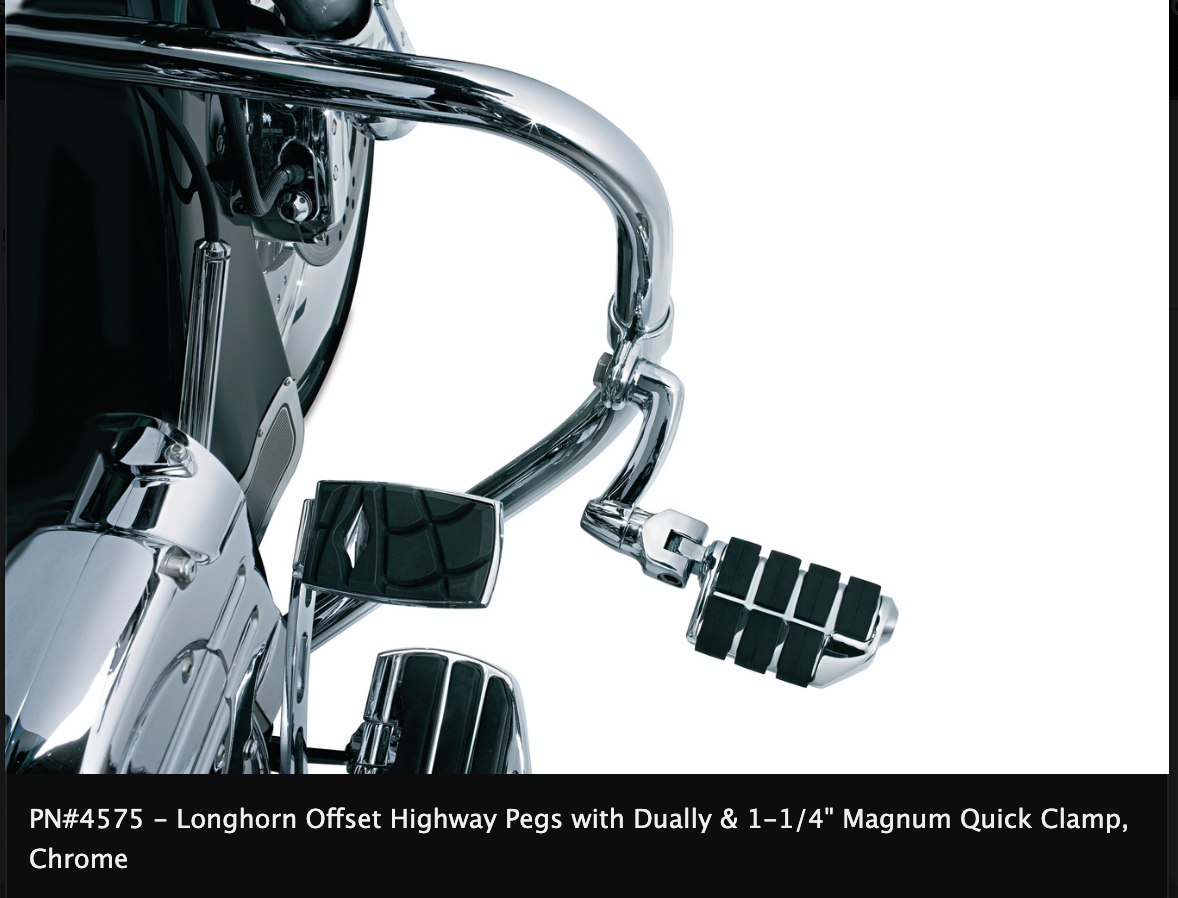 Longhorn Offset Highway Pegs