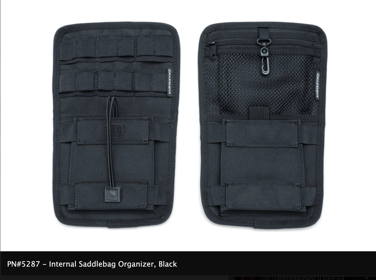 Internal Saddlebag Organizer