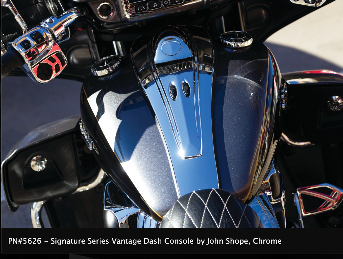 Signature Series Vantage Dash Console for Indian by John Shope