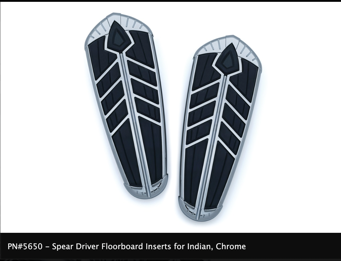 Spear Driver Floorboard Inserts for Indian