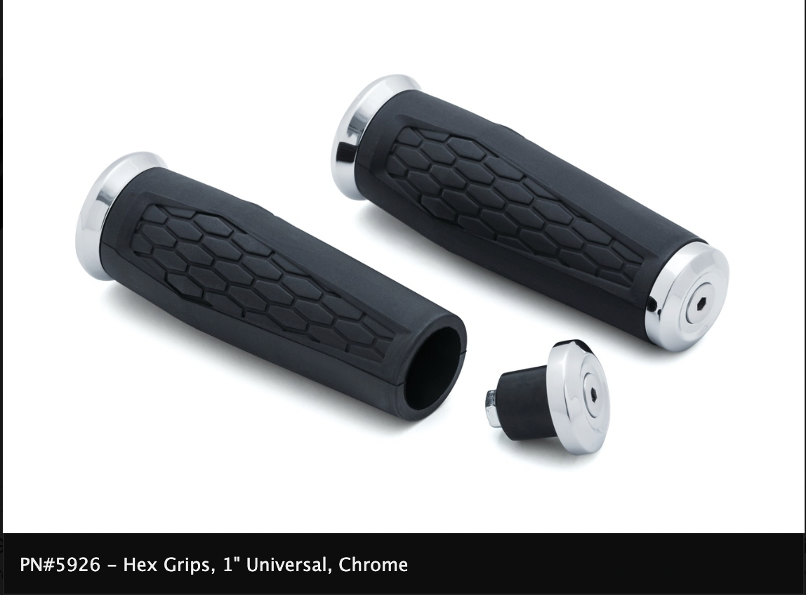 Universal Hex Grips For 1" & 7/8" Handlebars