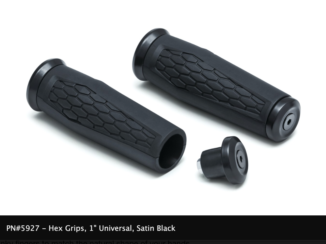 Universal Hex Grips For 1" & 7/8" Handlebars