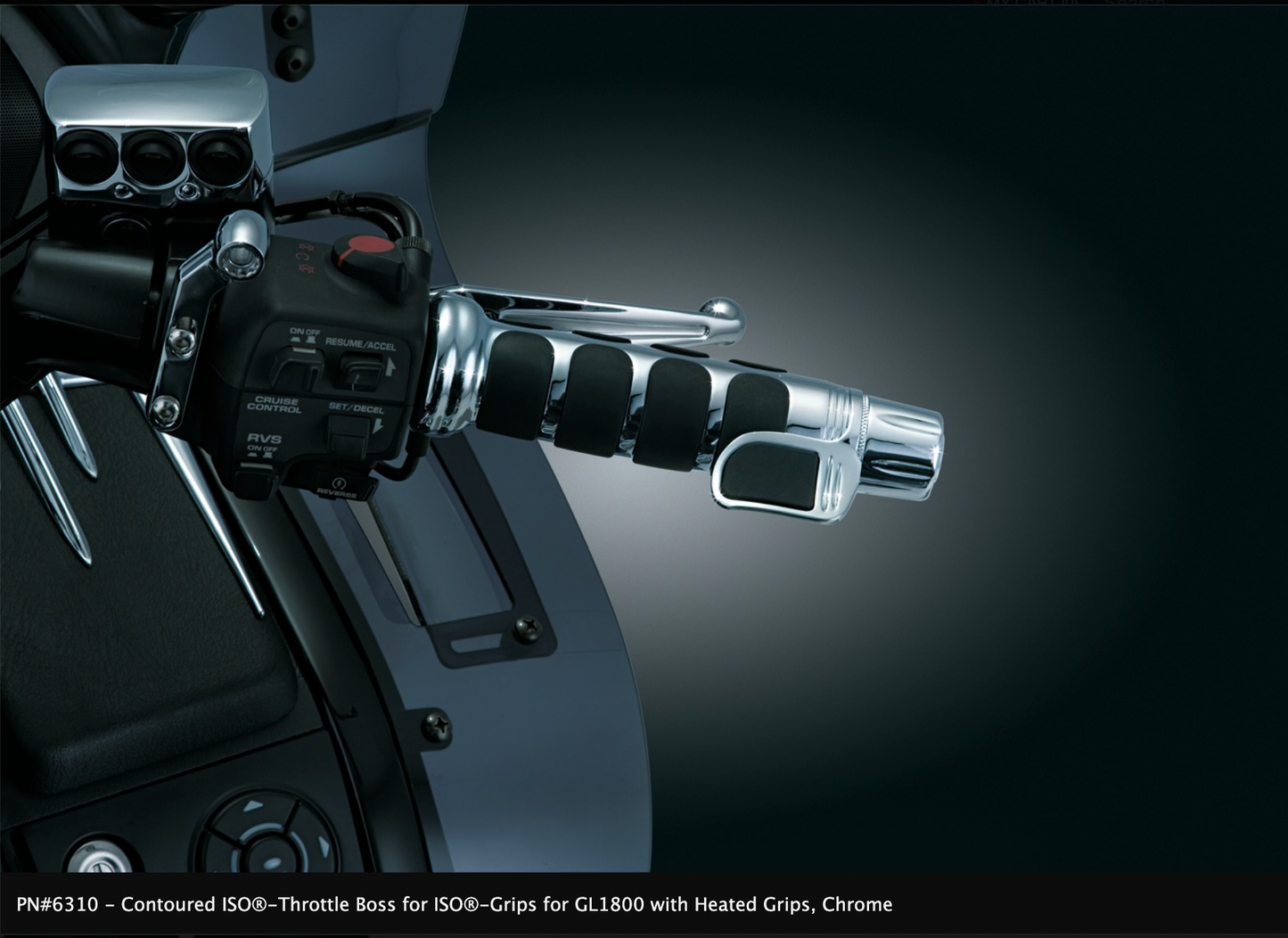 ISO®-Throttle Bosses for ISO-Grips for GL1800 with Heated Grips