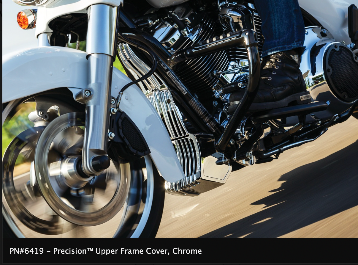 Precision™ Upper Frame Cover for Milwaukee-Eight® Touring & Freewheeler