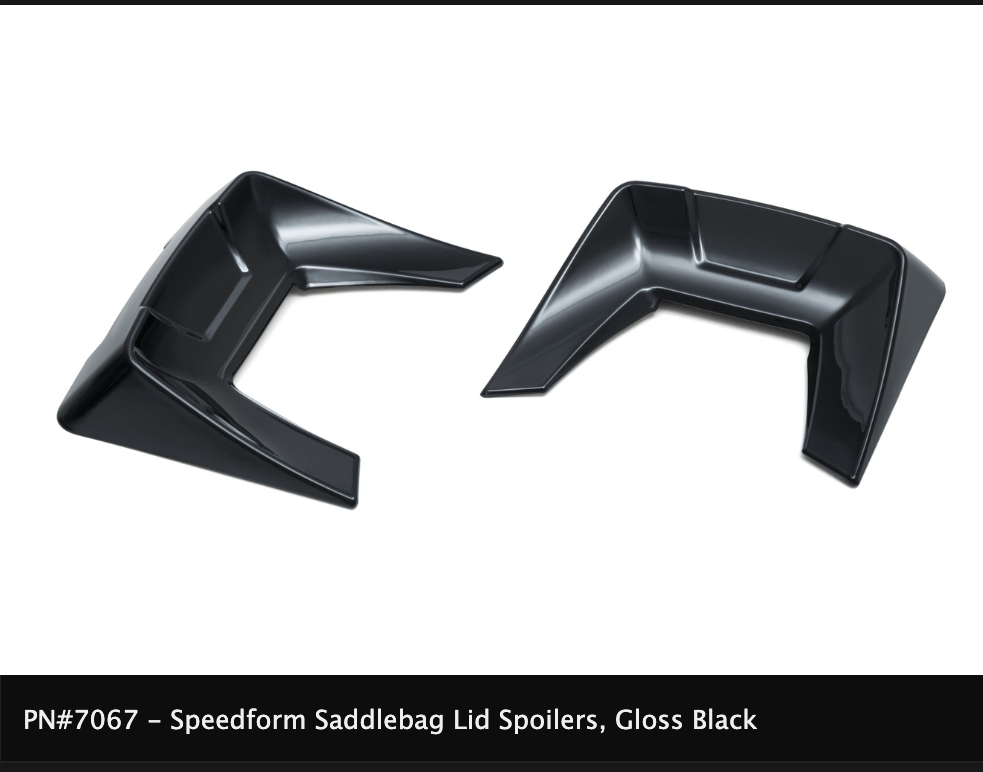 Speedform Saddlebag Lid Spoilers for '14-'21 Touring Models