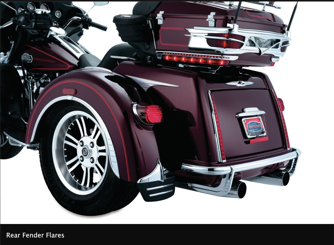 Rear Fender Flares for Trikes