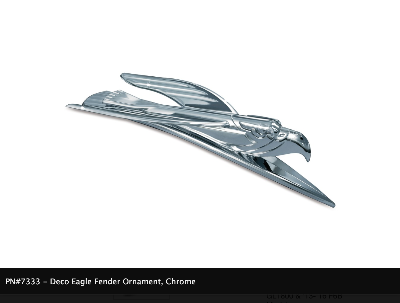 Deco Eagle Front Fender Ornament