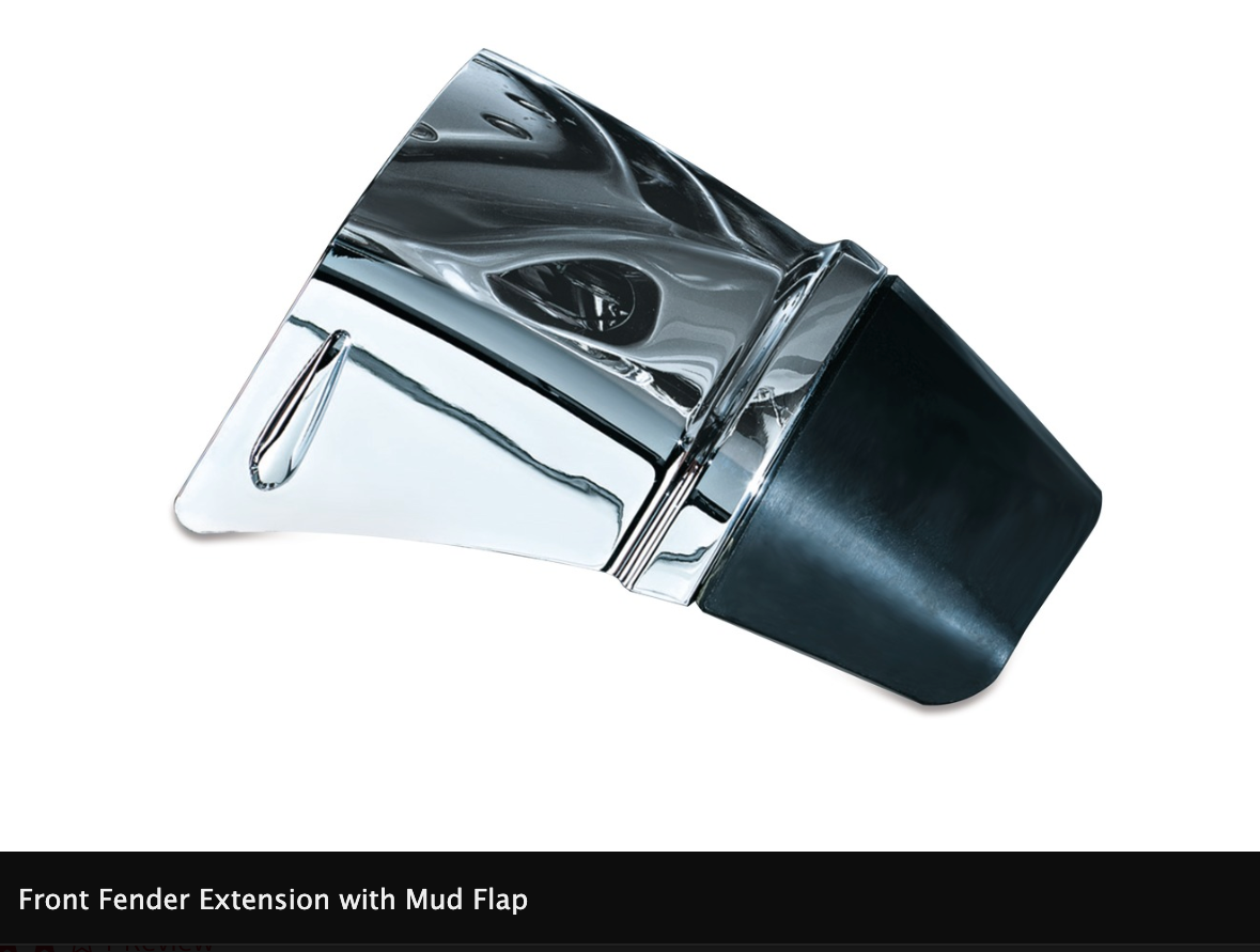 Front Fender Extension with Mud Flap for GL1800