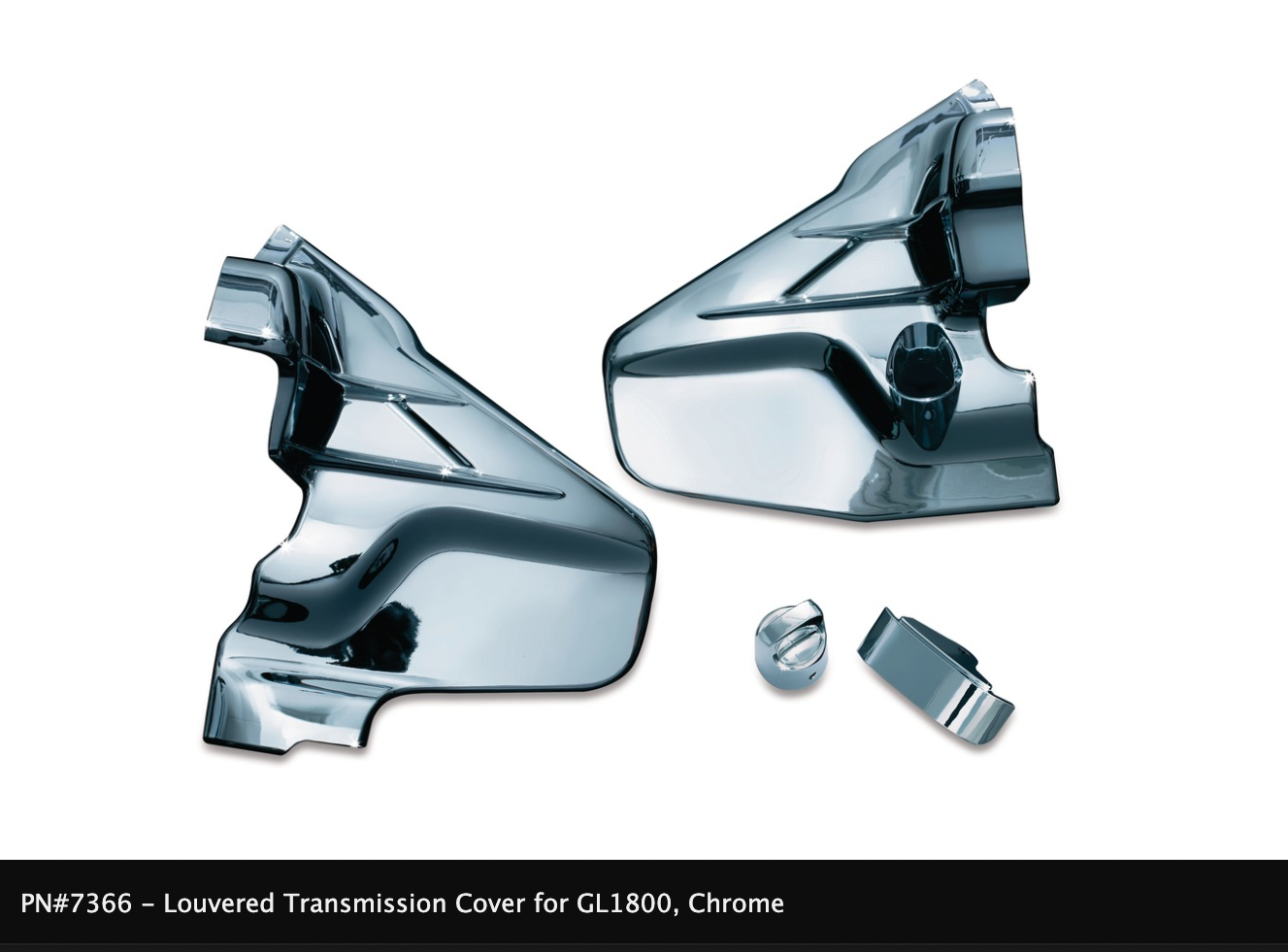 Louvered Chrome Transmission Cover