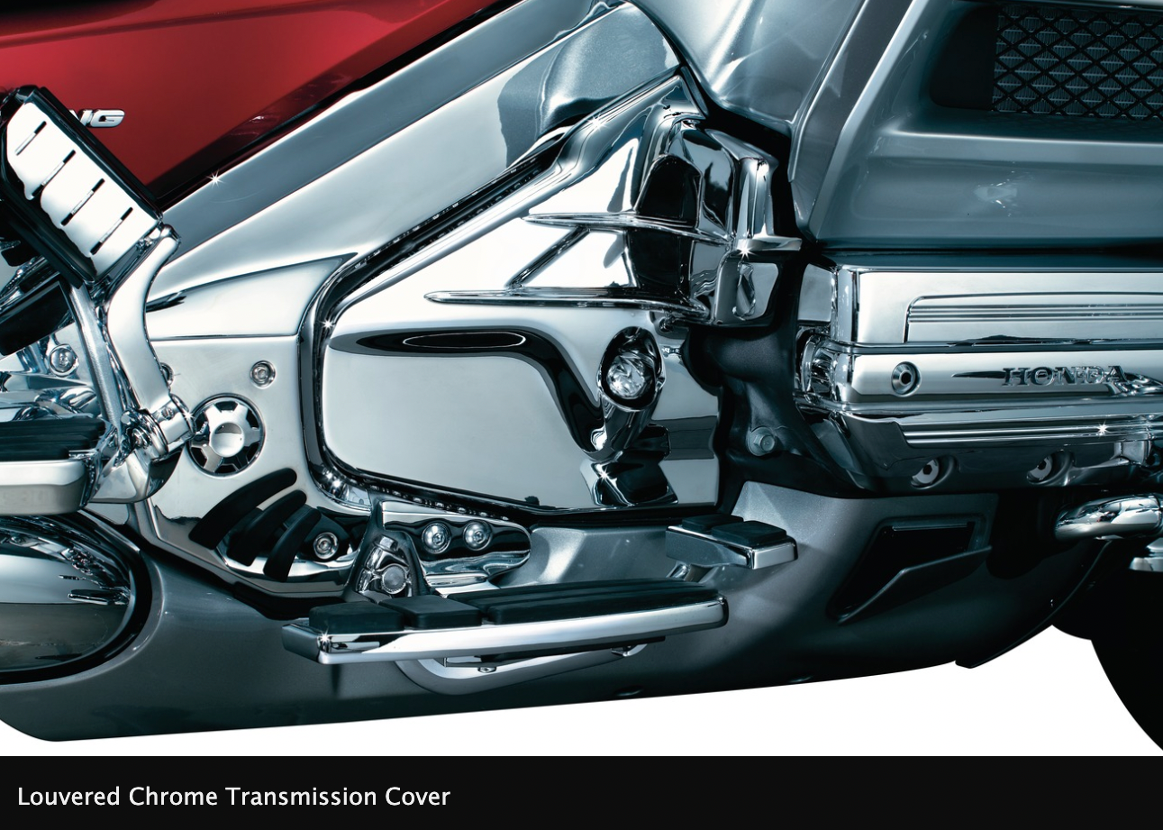 Louvered Chrome Transmission Cover