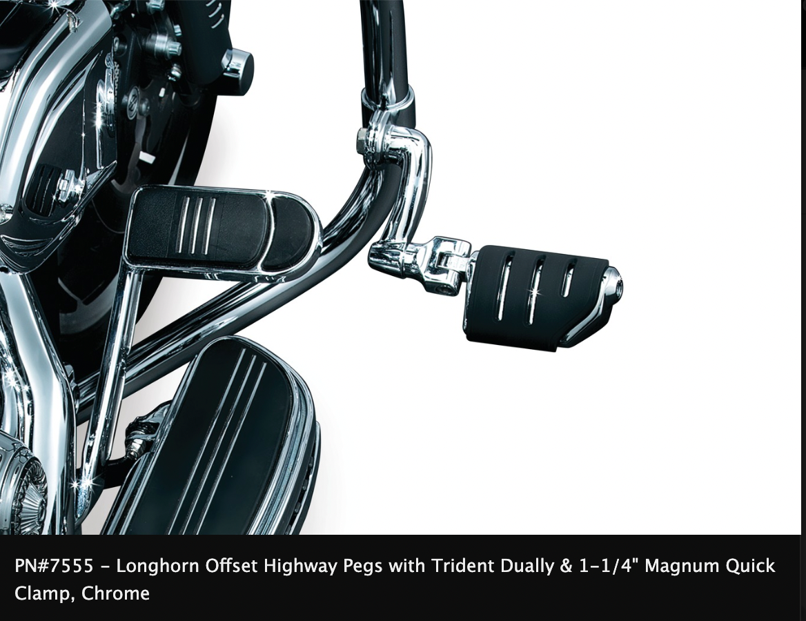 Longhorn Offset Highway Pegs