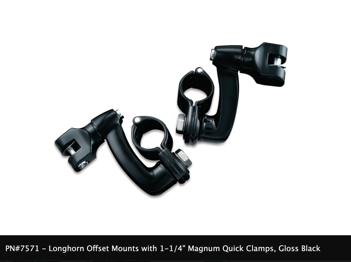 Longhorn Offset Peg Mounts with Magnum Quick Clamps