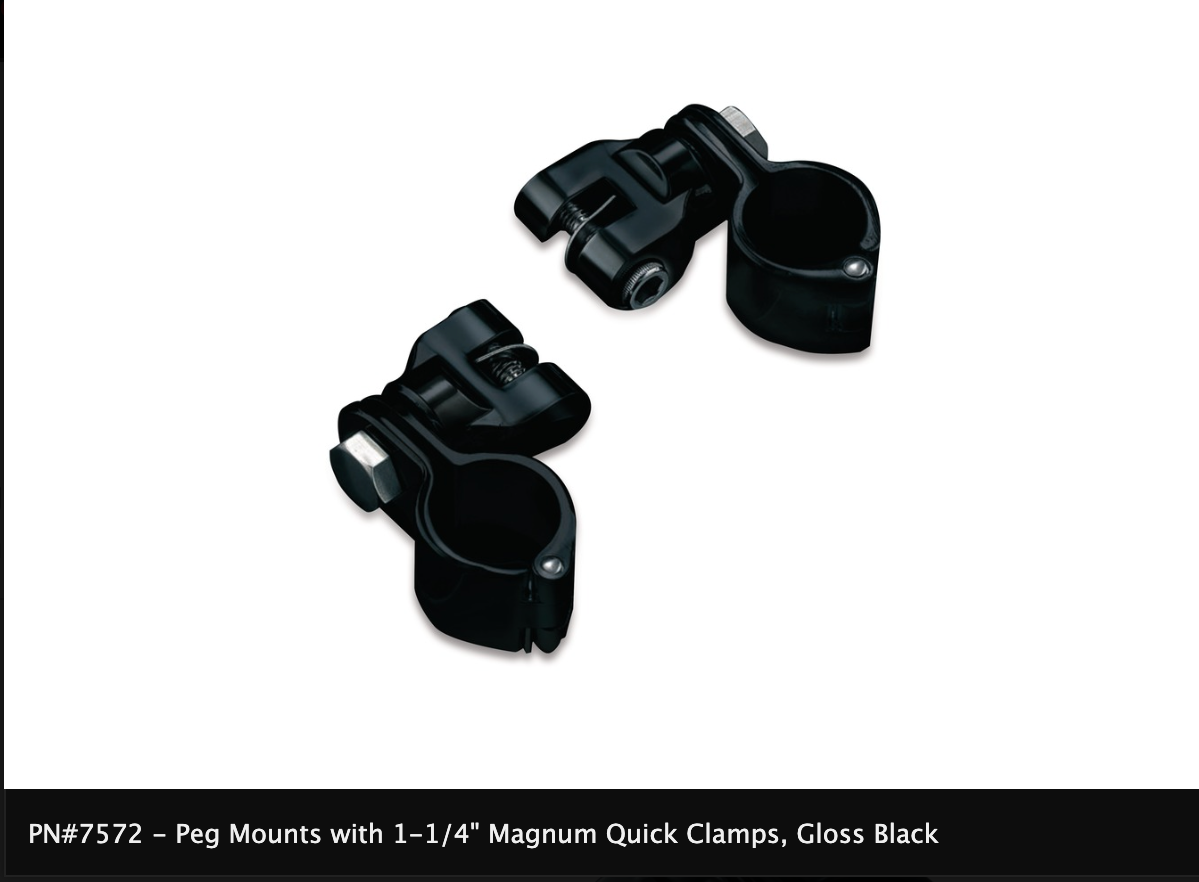 Peg Mounts with Magnum Quick Clamps