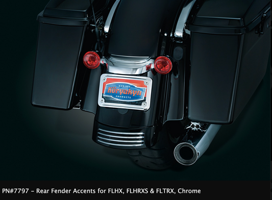 Rear Fender Accents for FLHX, FLHRXS & FLTRX