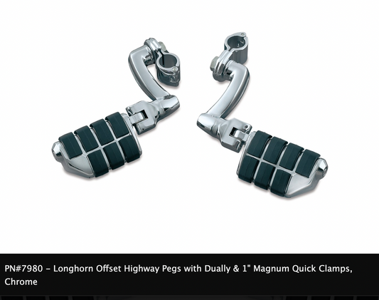 Longhorn Offset Highway Pegs