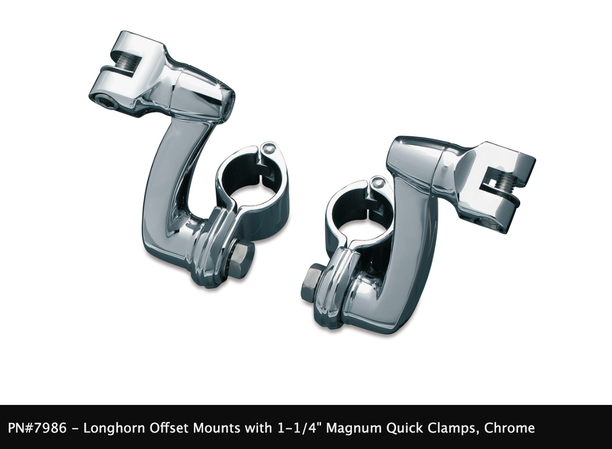 Longhorn Offset Peg Mounts with Magnum Quick Clamps