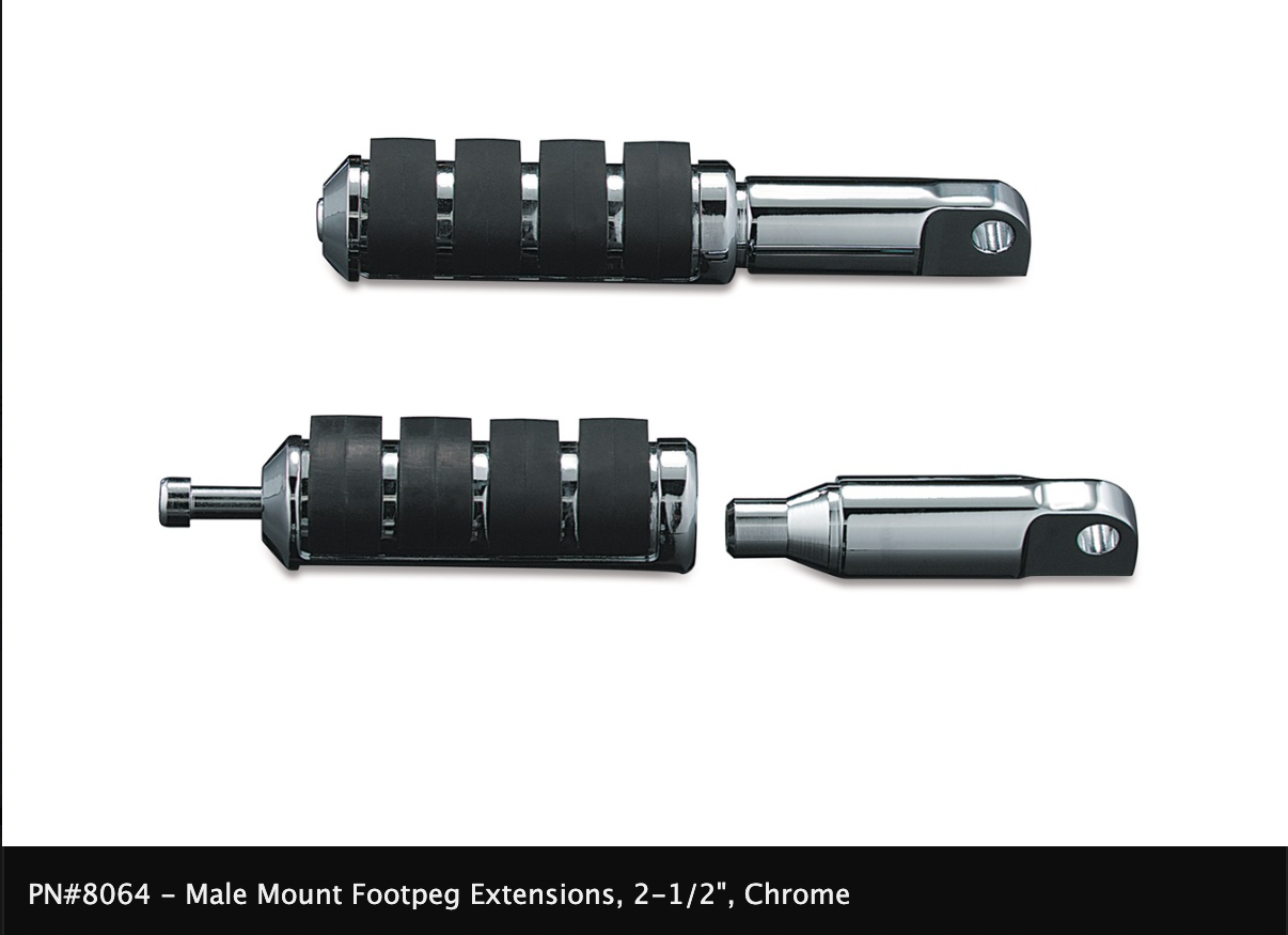 Male Mount Footpeg Extensions