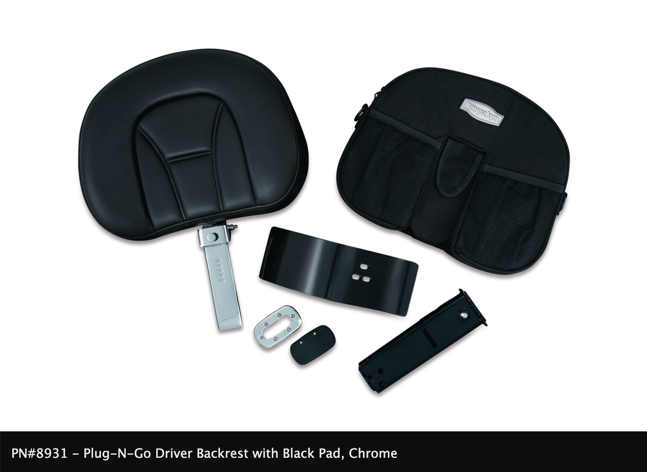 Plug-N-Go Driver Backrest for GL1800 Models