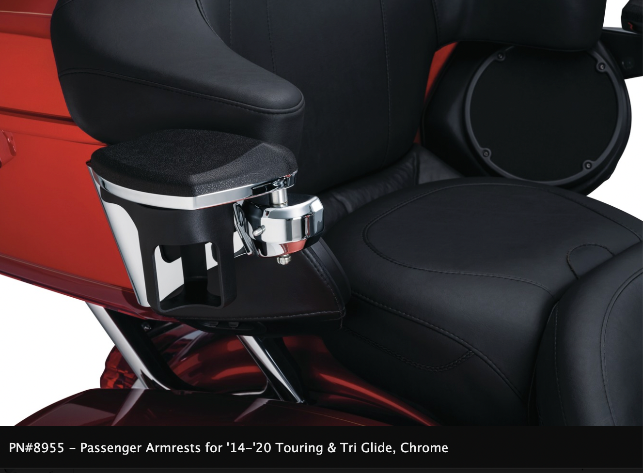 Passenger Armrests For '14-'21 Touring and Tri Glide