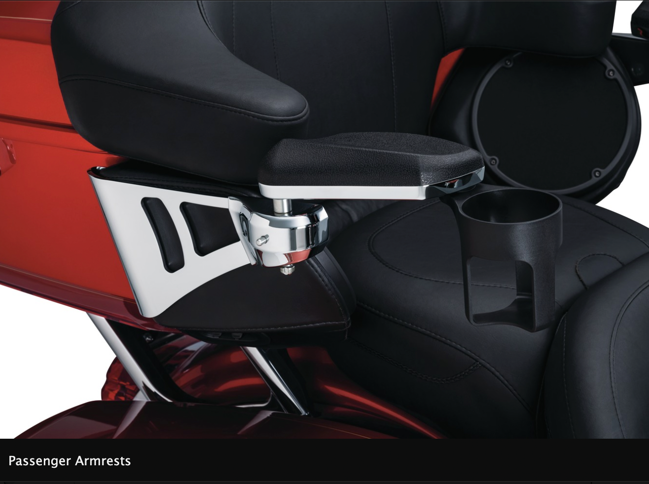 Passenger Armrests For '14-'21 Touring and Tri Glide