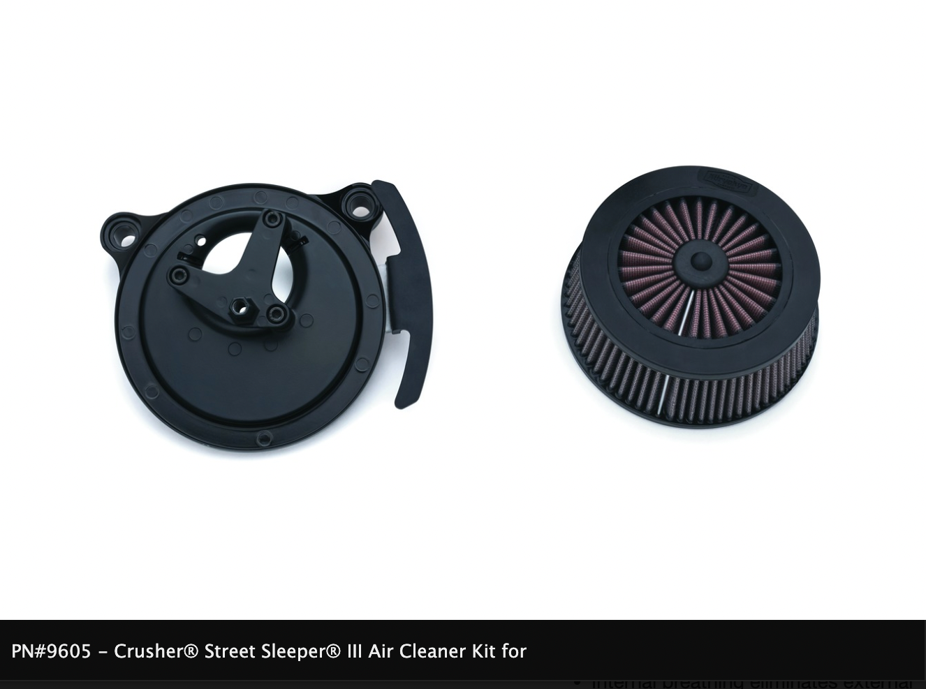 Crusher® Street Sleeper® III Air Cleaner